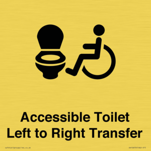 Accessible Toilet with Left to Right Transfer